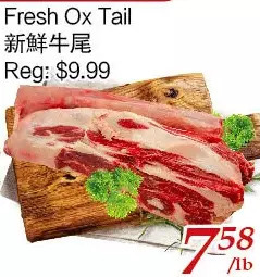 Tone Tai Supermarket Fresh ox tail offer