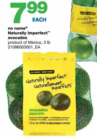 Wholesale Club No name naturally imperfect avocados offer