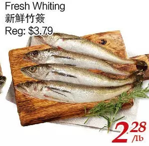 Tone Tai Supermarket Fresh whiting offer