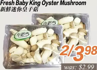 Seasons Foodmart Fresh baby king oyster mushroom offer