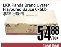 Nations Fresh Foods Lkk panda brand oyster flavoured sauce offer