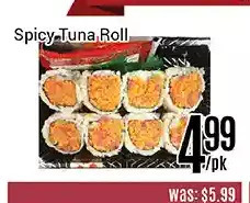 Nations Fresh Foods Spicy tuna roll offer