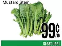 Nations Fresh Foods Mustard stem offer