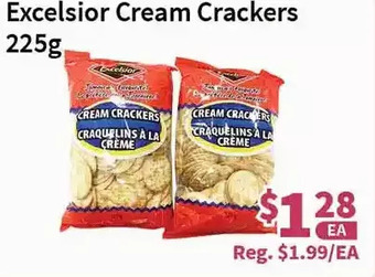 Blue Sky Supermarket Excelsior cream crackers offer
