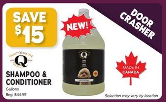 Ren’s Pets Depot Q shampoo & conditioner offer