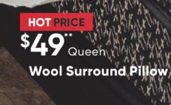 Sleep Country Wool surround pillow offer