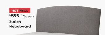 Sleep Country Zurich headboard offer