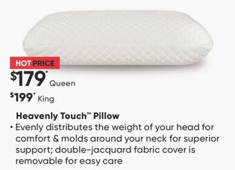 Sleep Country Heavenly touch pillow offer
