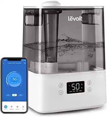 Amazon Levoit humidifier for bedroom, cool mist humidifiers for plants, 6l top fill air humidifier for large room, essential oil tra offer