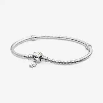 Pandora Bracelet à fermoir à marguerite et à chaîne serpentine pandora moments offer