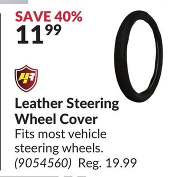Princess Auto Leather steering wheel cover offer