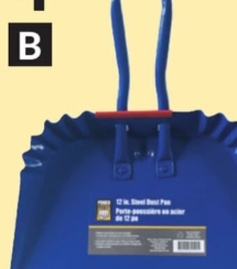 Princess Auto 12 in. steel dust pan offer