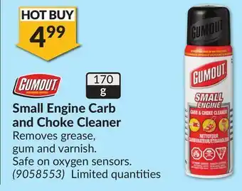 Princess Auto Small engine carb and choke cleaner offer