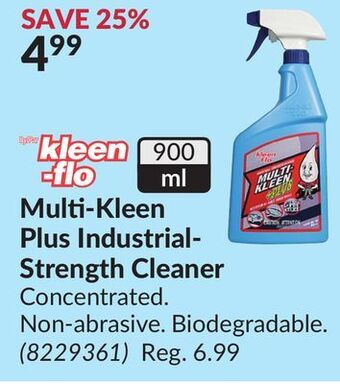 Princess Auto Multi-kleen plus industrial- strength cleaner offer