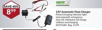 Princess Auto 12v automatic float charger offer