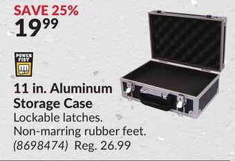 Princess Auto 11 in. aluminum storage case offer