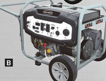 Princess Auto Pro point gasoline generators with electric start offer