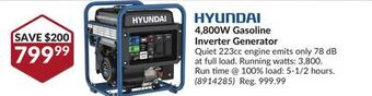 Princess Auto 4,800w gasoline inverter generator offer