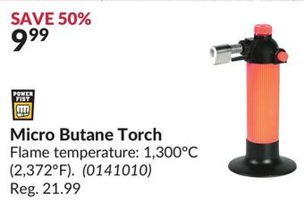 Princess Auto Micro butane torch offer