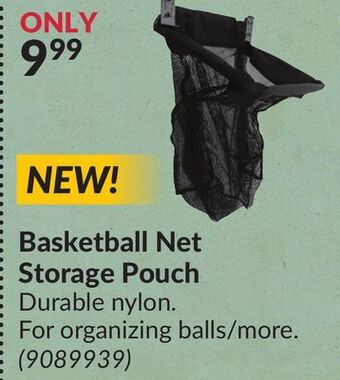 Princess Auto Basketball net storage pouch offer