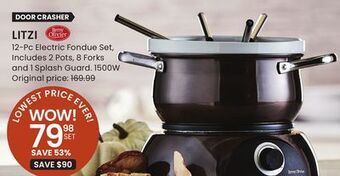 Stokes Litzi 12-pc electric fondue set offer