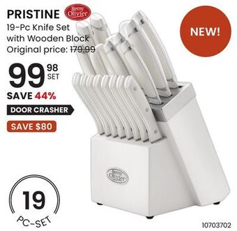 Stokes Pristine 19-pc knife set with wooden block offer