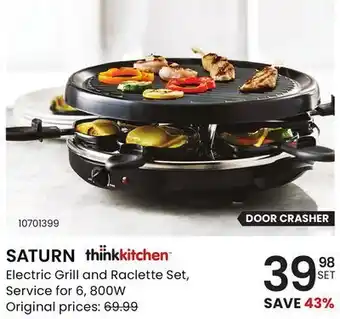 Stokes Saturn thinkkitchen electric grill and raclette set offer