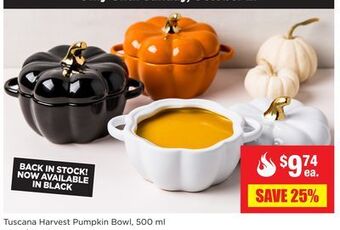 Kitchen Stuff Plus Tuscana harvest pumpkin bowl offer