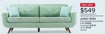 Leon's Julian Sofa offer
