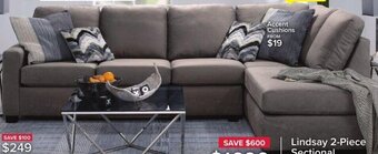 Leon's Lindsay 2-Piece Sectional offer