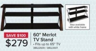 Leon's 60" Merlot TV Stand offer
