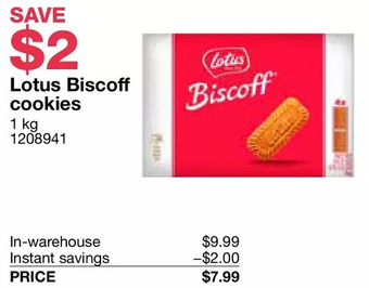 Costco Lotus biscoff cookies offer