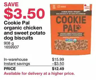 Costco Cookie pal organic chicken and sweet potato dog biscuits offer
