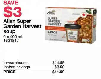 Costco Allen super garden harvest soup offer