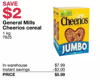 Costco General mills cheerios cereal offer