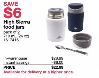 Costco High sierra food jars offer