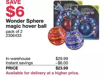 Costco Wonder sphere magic hover ball offer