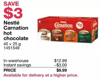 Costco Nestlé carnation hot chocolate offer