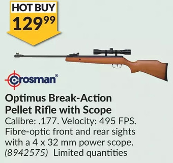 Princess Auto Crosman optimus break-action pellet rifle with scope offer