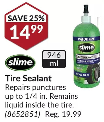 Princess Auto Slime tire sealant offer