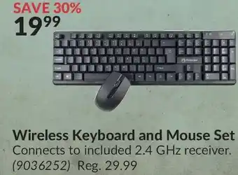 Princess Auto Wireless keyboard and mouse set offer