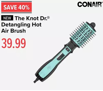 Linen Chest The knot dr. detangling hot air brush by conair offer