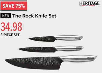 Linen Chest Heritage the rock knife set - 3 piece offer