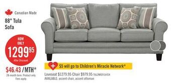 The Brick Tula fabric sofa - mist offer