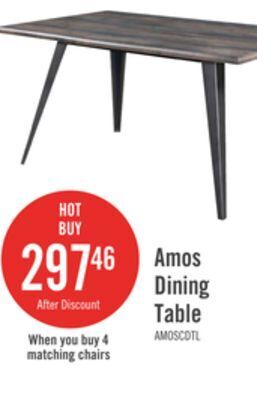 The Brick Amos dining table offer