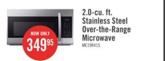 The Brick Samsung 1.9 cu. ft. over-the-range microwave - me19r7041fs/ac offer