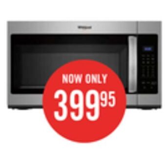 The Brick Whirlpool 1.7 cu. ft. microwave hood combination with electronic touch controls – ywmh31017hz offer