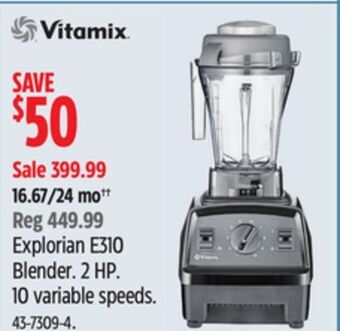 Canadian Tire Vitamix explorian e310 blender offer