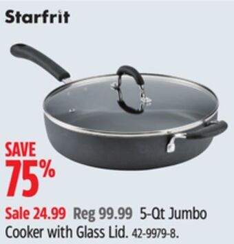 Canadian Tire Starfrit 5-qt jumbo cooker with glass lid offer