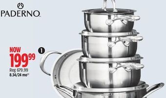 Canadian Tire Paderno 11-pc 18/10 stainless - steel set offer